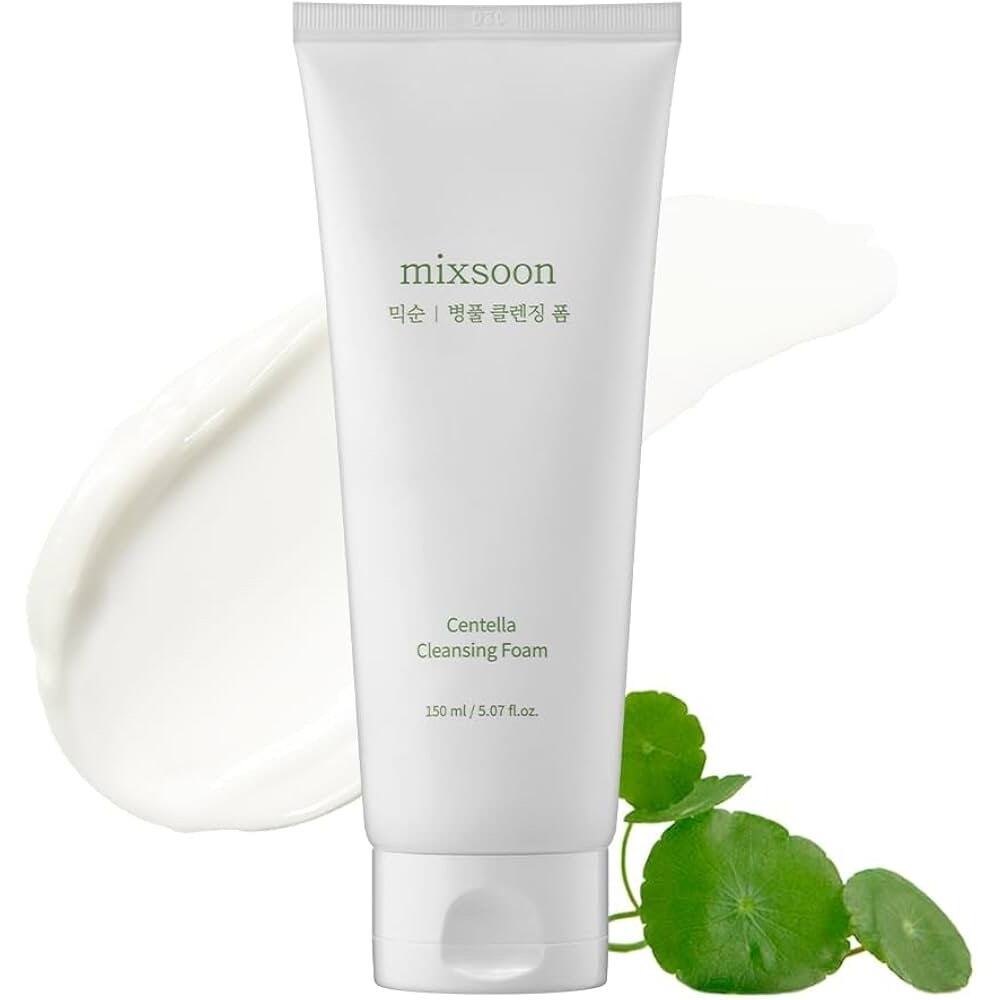 mixsoon Centella Cleansing Foam Face Wash with Cica, Low pH Cleansing